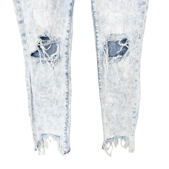 L'Agence High Line Distressed Skinny Jeans Raw Hem Sz 27 - Picture 3 of 6